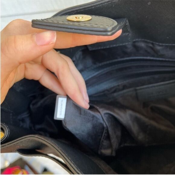 MICHAEL KORS Black XL Hamilton Laptop Shoulder Bag Jet Set Raven Mercer Voyager - Picture 11 of 12